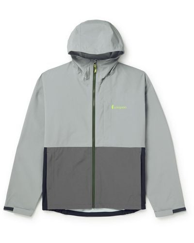 COTOPAXI Cielo Colour-block Recycled-shell Hooded Jacket - Gray