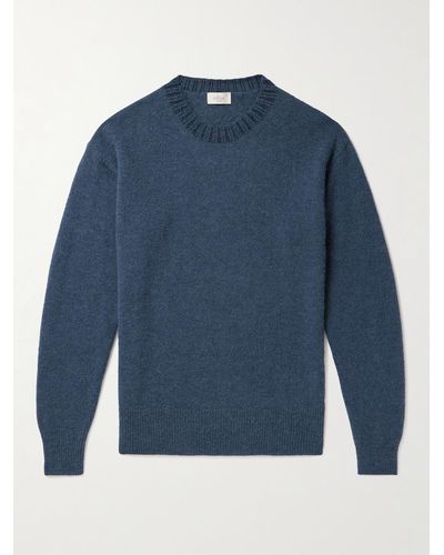 Altea Pullover aus einer Alpakawollmischung - Blau