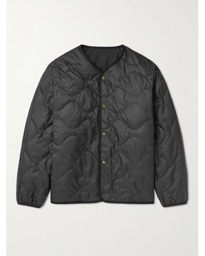 Nanamica Reversible Quilted Ripstop And Shell Down Jacket - Black