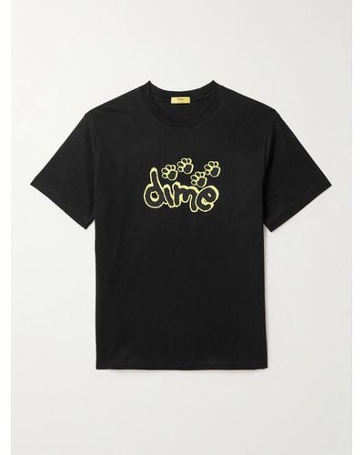 Dime Pawz Logo-print Cotton-jersey T-shirt - Black