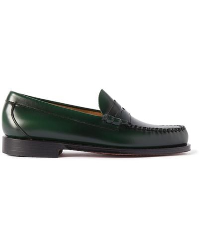 G.H. Bass & Co. Weejun Heritage Larson Leather Penny Loafers - Green