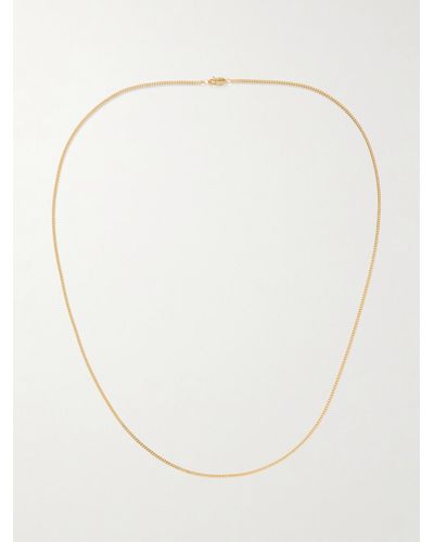 Miansai Gold Vermeil Chain Necklace - White