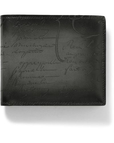 Berluti Scritto Venezia Leather Billfold Wallet - Black