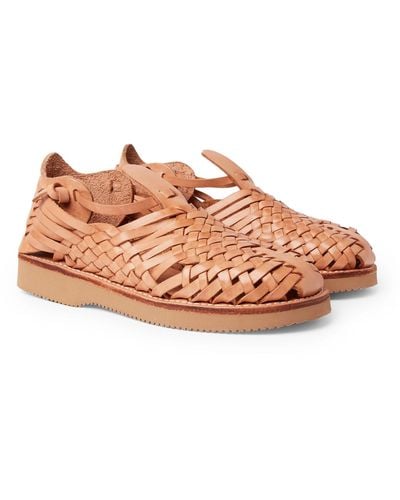 Yuketen Crus Woven Leather Sandals - Multicolour