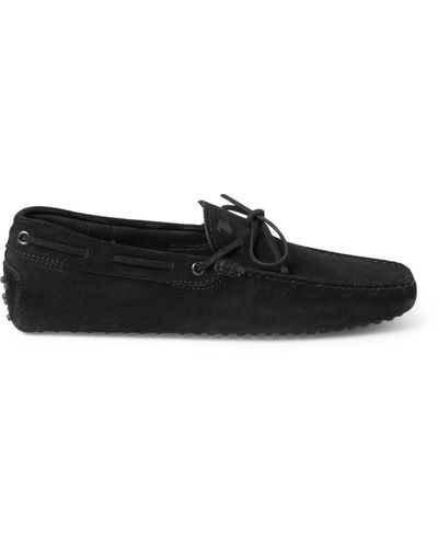 Tod's Gommino Suede Driving Shoes - Black