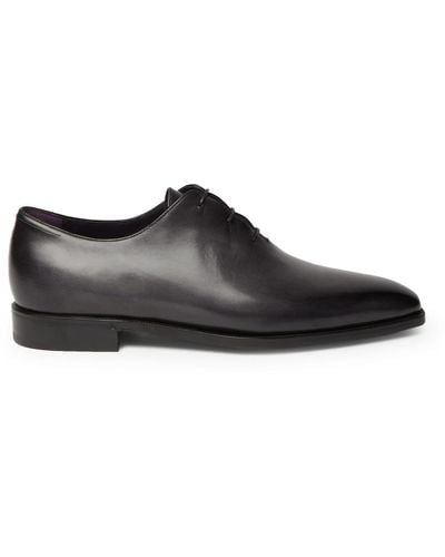 Berluti Leather Oxford Shoes - Black