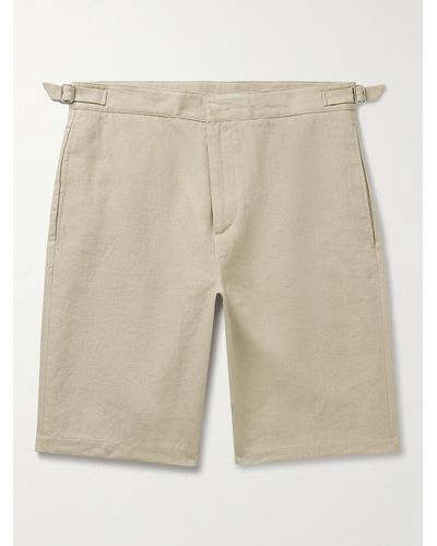 Loro Piana Majuro Straight-leg Linen Bermuda Shorts - Natural