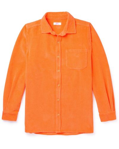 ERL Cotton-blend Corduroy Shirt - Orange