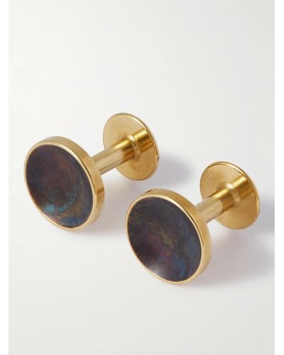 Alice Made This Bayley Quink Gold-tone Cufflinks - Metallic