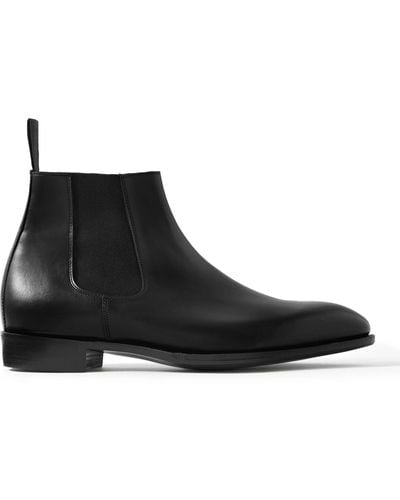 George Cleverley Jason Leather Chelsea Boots - Black