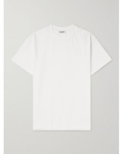 CDLP T-Shirt aus Baumwoll-Jersey - Weiß