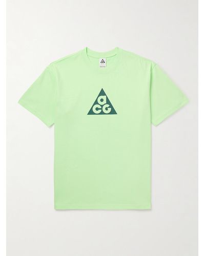 Nike T-shirt in Dri-FIT con logo ACG - Verde