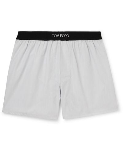 Tom Ford Cotton Boxer Shorts - White
