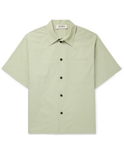 Rohe Cotton-poplin Shirt - Green