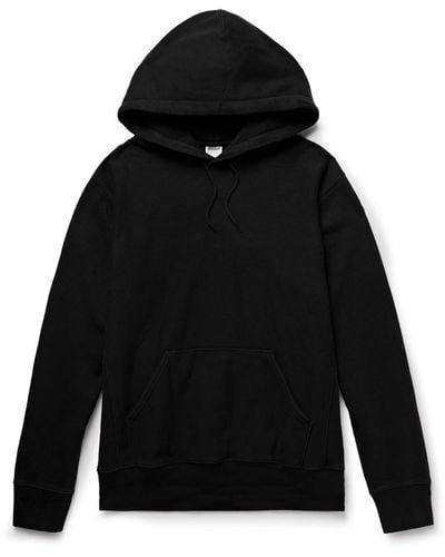 J.Crew Slim-fit Cotton-blend Jersey Hoodie - Black