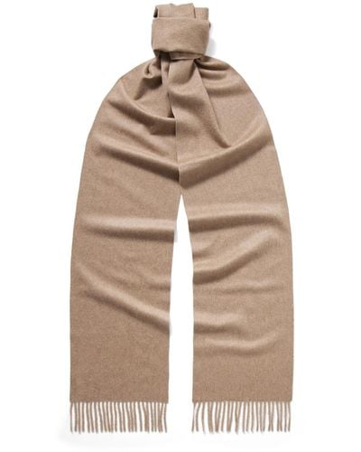 AURALEE Fringed Baby Cashmere Scarf - Natural