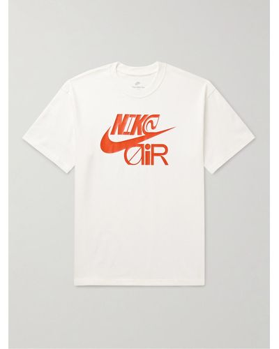 Nike T-shirt in jersey di cotone con logo Sportswear - Bianco