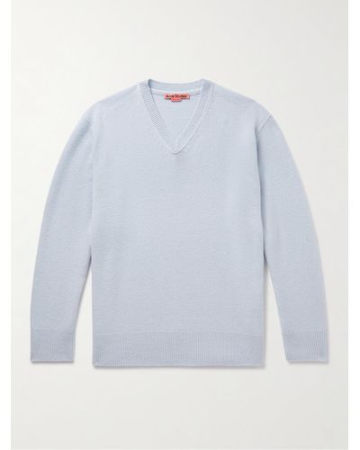 Acne Studios Wool And Cashmere-blend Sweater - Blue