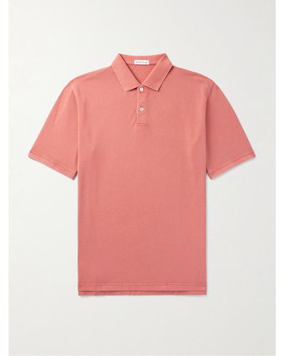 Peter Millar Sunrise Polohemd aus Baumwoll-Piqué in Stückfärbung - Pink