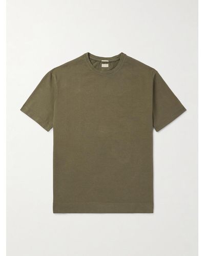 Massimo Alba Nevis Cotton-jersey T-shirt - Green
