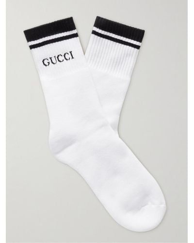 Gucci Calzini In Cotone - Bianco