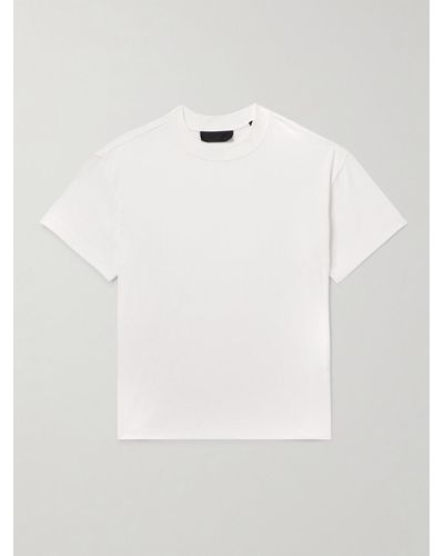Fear Of God T-shirt in jersey di misto cotone con logo applicato - Bianco