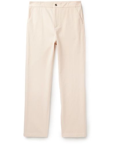 LE17SEPTEMBRE Straight-leg Cotton-twill Pants - Natural