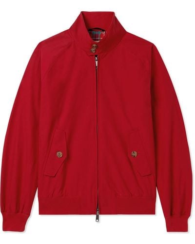 Baracuta G9 Cotton-blend Harrington Jacket - Red
