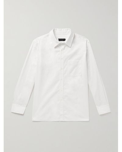 Nili Lotan Finn Cotton-poplin Shirt - White