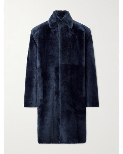 Paul Smith Shearling Jacket - Blue