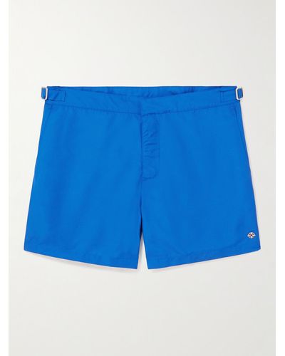 Loro Piana Straight-leg Mid-length Swim Shorts - Blue