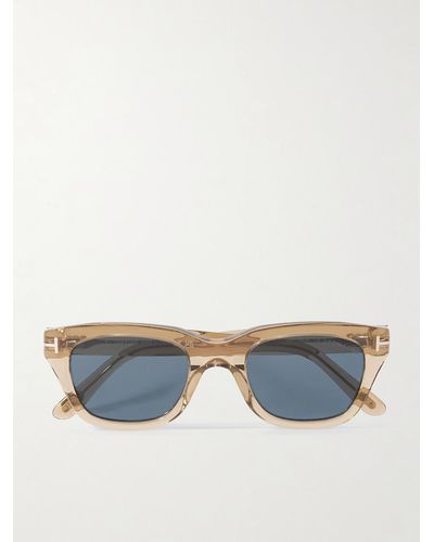 Tom Ford Snowdon Square-frame Acetate Sunglasses - Blue