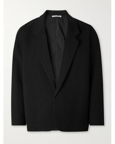 Fear Of God 8th California Double-faced Cotton And Wool-blend Twill Blazer - Black