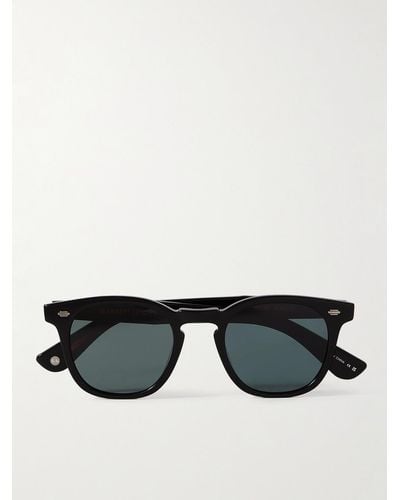 Garrett Leight Byrne Sun Round-frame Tortoiseshell Acetate Sunglasses - Black