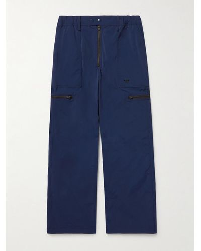 adidas Originals Wales Bonner Wide-leg Recycled-shell Trousers - Blue
