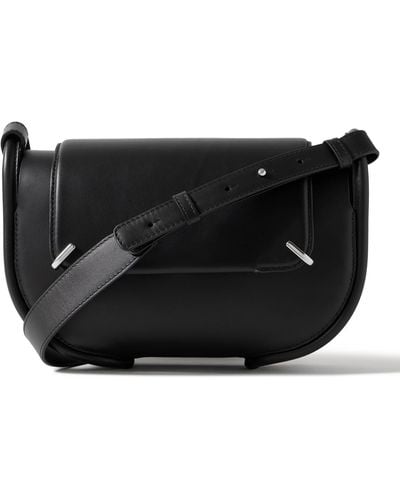 Bonastre Lovni Leather Messenger Bag - Black