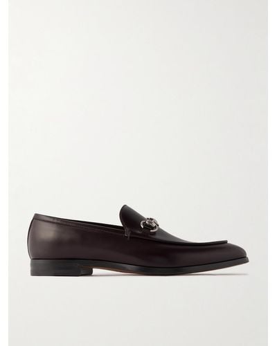 Gucci Horsebit Leather Loafers - White