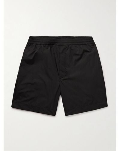 The Row Gerhardt Wide-leg Shell Shorts - Black
