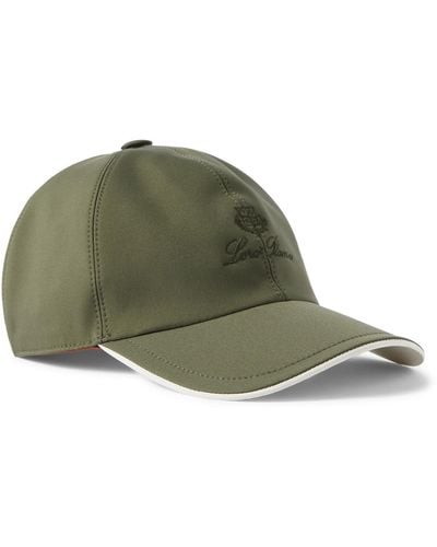Loro Piana Logo-embroidered Storm System® Shell Baseball Cap - Green