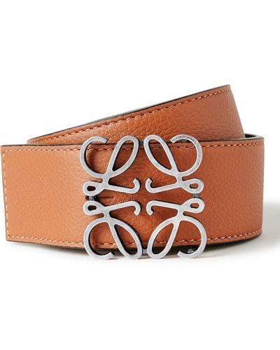 Loewe 4cm Reversible Leather Belt - Brown