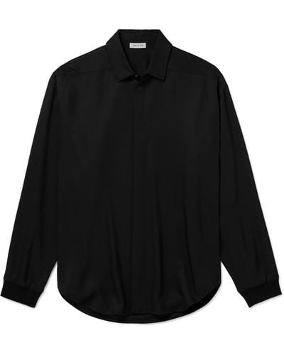 Fear Of God Silk And Wool-blend Shirt - Black
