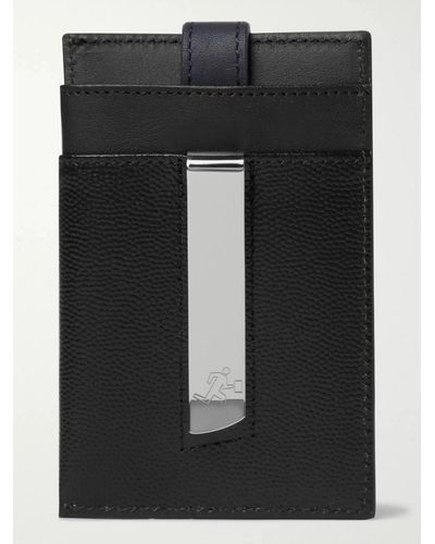 WANT Les Essentiels Pebble-grain Leather Cardholder With Money Clip - Black