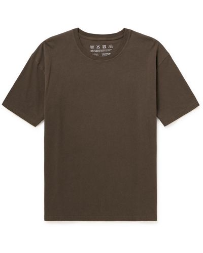 mfpen Organic Cotton-jersey T-shirt - Brown