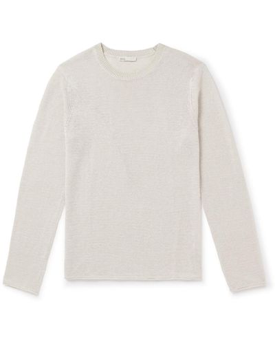 Onia Kevin Linen Sweater - White