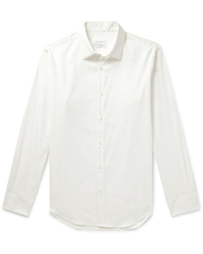 Club Monaco Luxe Cotton-twill Shirt - White