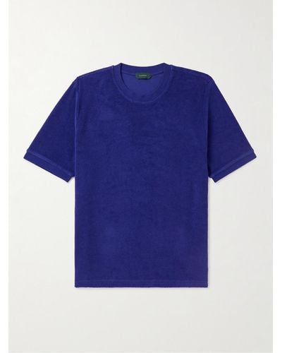 Incotex Cotton-terry T-shirt - Blue