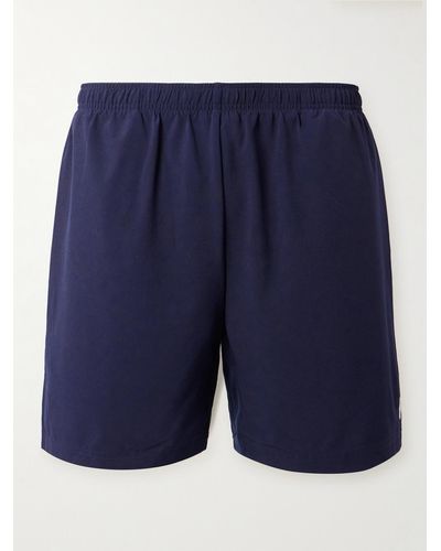 Polo Ralph Lauren Wimbledon Straight-leg Stretch-jersey Shorts - Blue