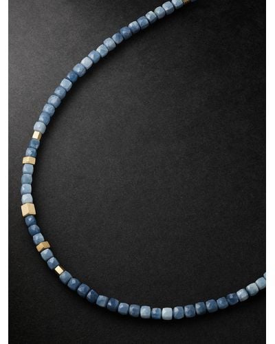 Jacquie Aiche Gold and Opal Beaded Necklace - Nero