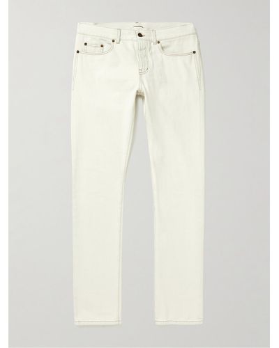 Saint Laurent Schmal geschnittene Jeans - Mehrfarbig