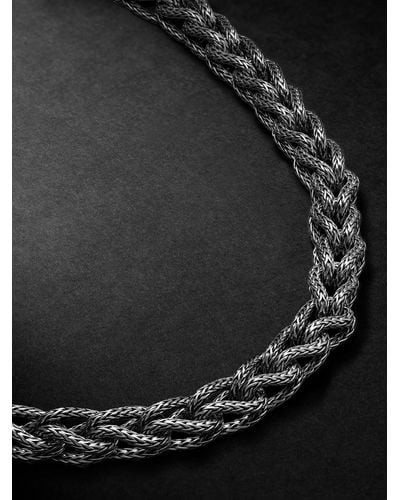 John Hardy Asli Classic Chain Silver Necklace - Black